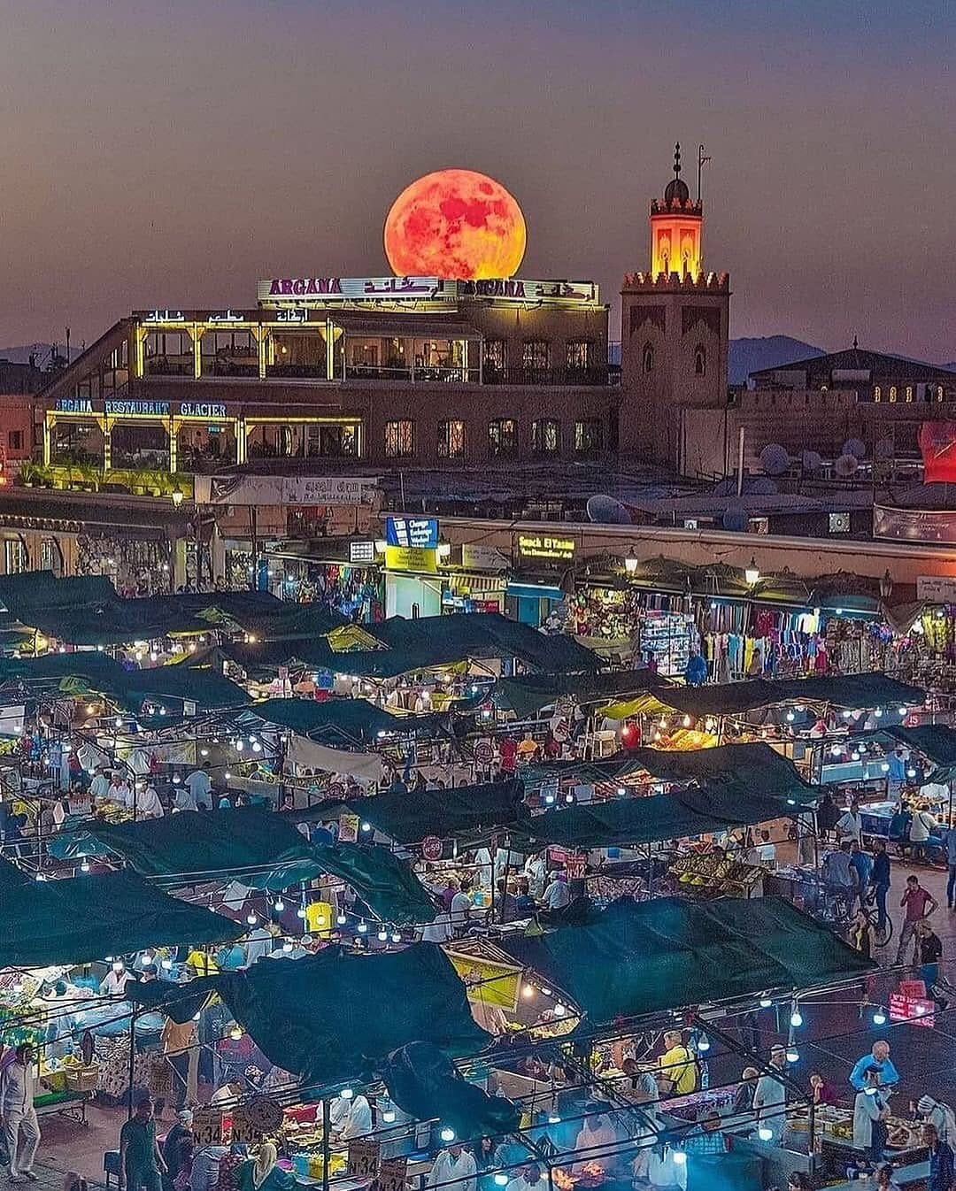 Hivernage marrakech by night