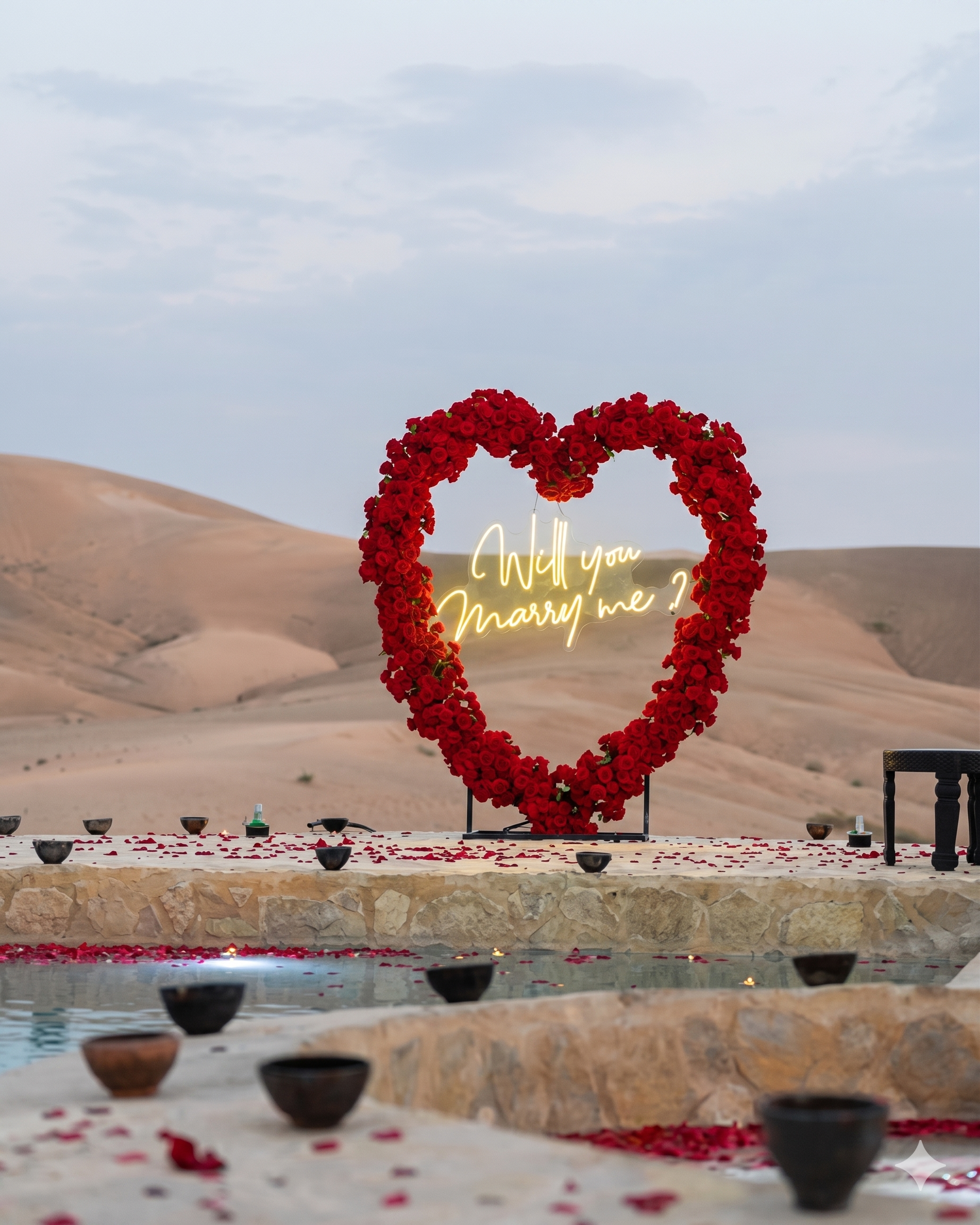 romantic things to do in Agafay desert for couples